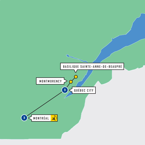 Map of French Canada