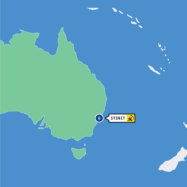 Map of Women’s World Cup 2023: Sydney