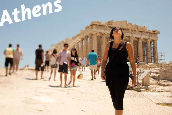 WorldStrides travelers in Athens