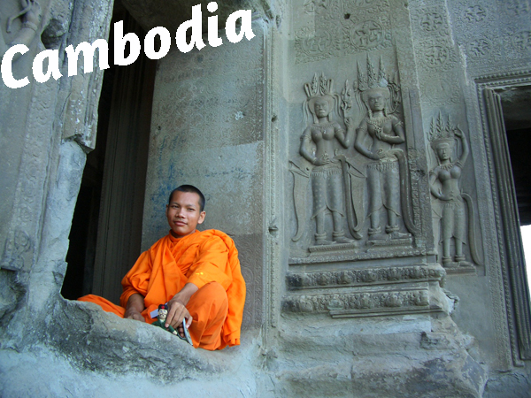 monk in Cambodia