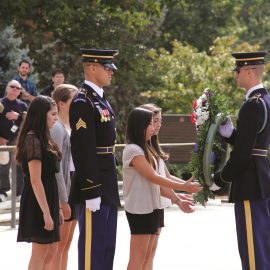 Washington DC National Arlington Cemetery Wreath Laying Students