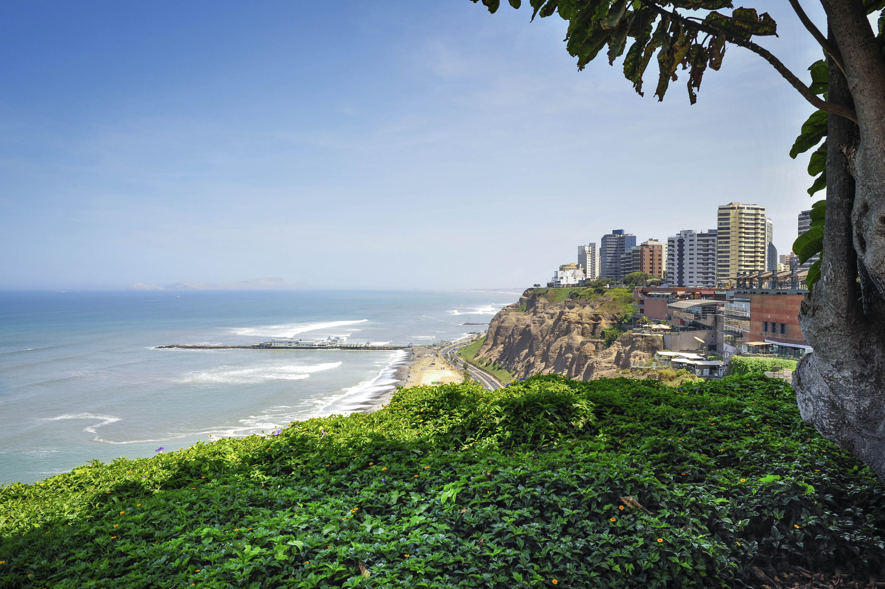 Miraflores Town landscapes in Lima ,Peru