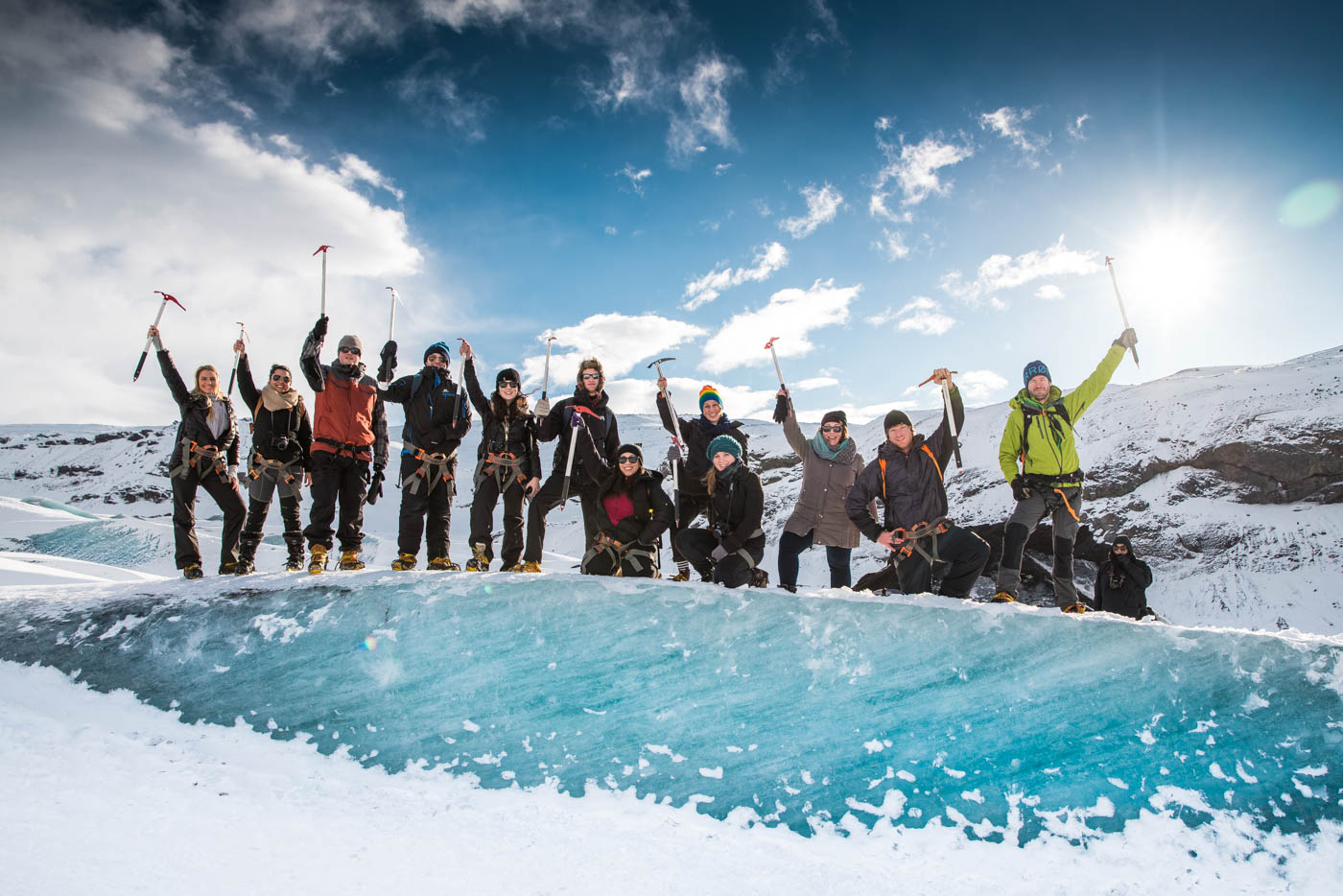 Group in Iceland