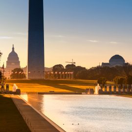 Jefferson Memorial, Capitol Building, Washington Monument, Washington, D.C.