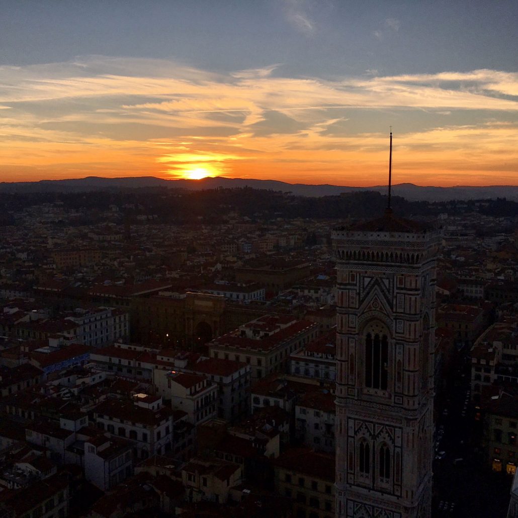 Sunset from the Duomo in Florence