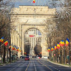 The Arch of Triumph Bucharest Romania,