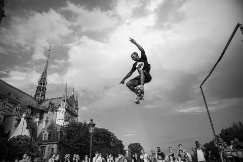 Rollerblader in Paris