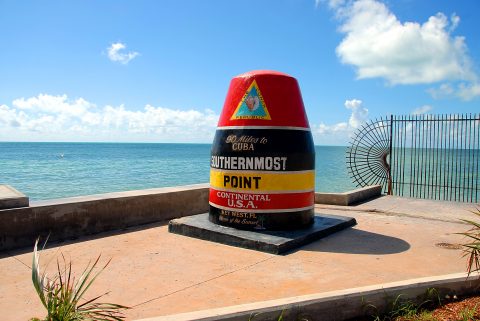 Southernmost point marker in Florida