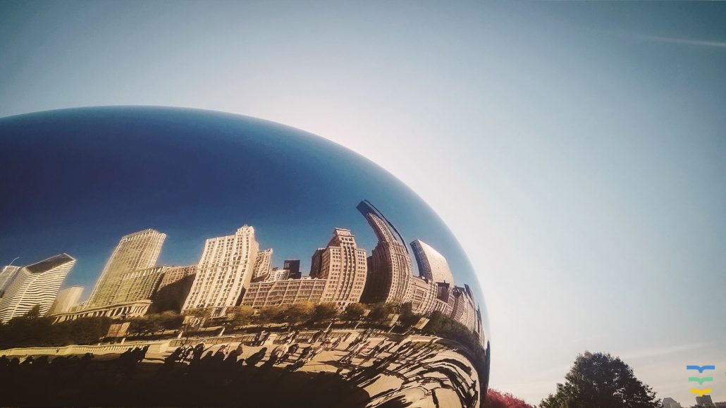 Cloud Gate, "The Bean", Chicago, Virtual Background