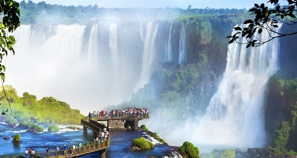 Iguazu Falls, on the border of Argentina and Brazil